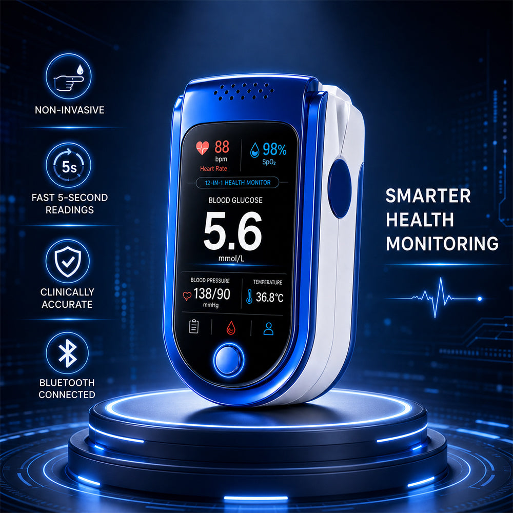 Health tracker features: non-invasive, fast readings, Bluetooth